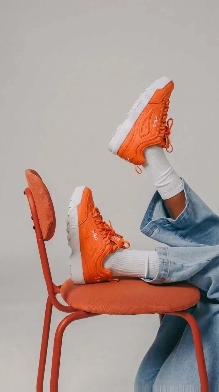 Fila Disruptor II Premium Orange Sneakers